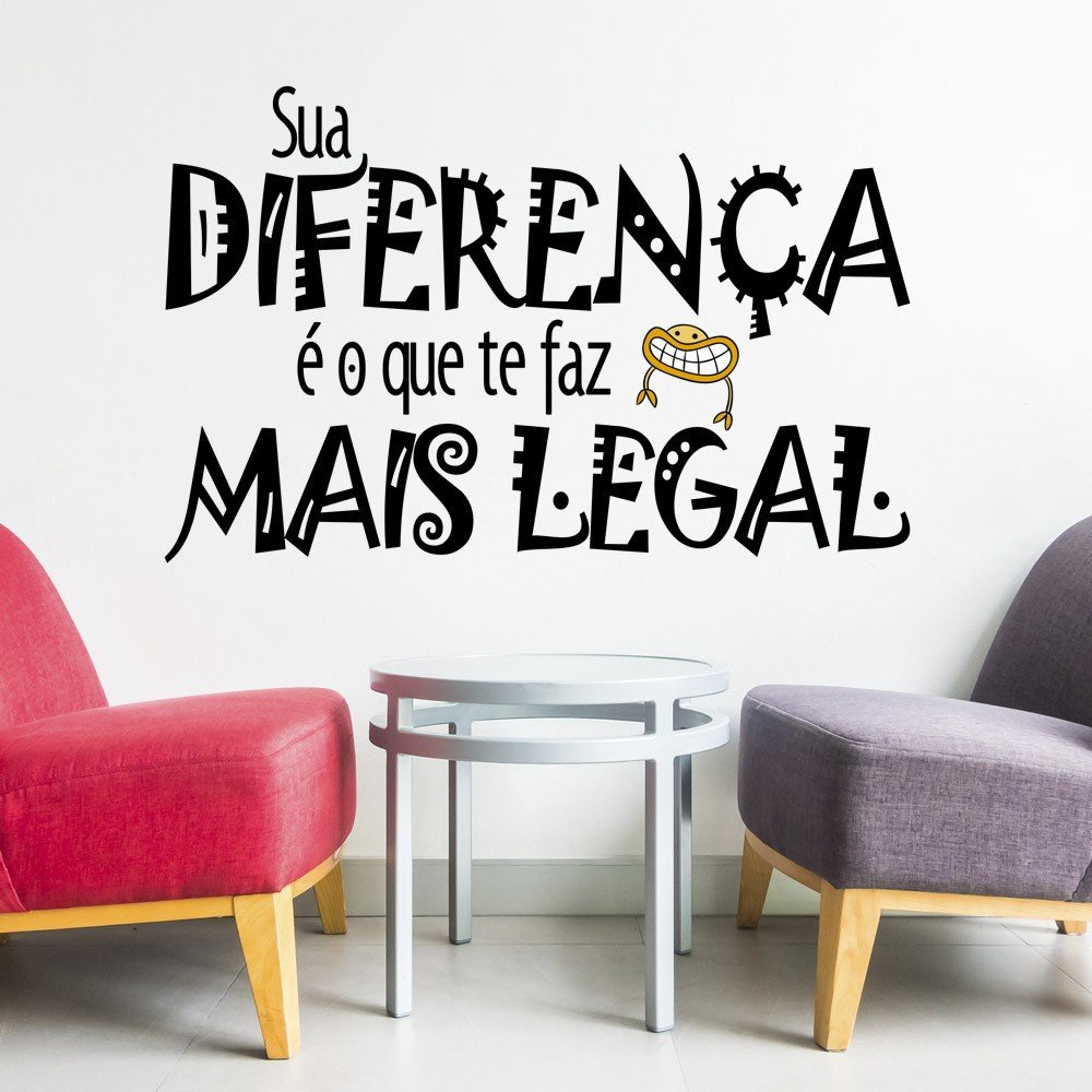 Poster Decorativo Frase Vida Diferente 09080