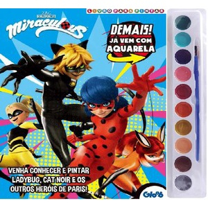 Kit Desenho - Prancheta Para Colorir Com Adesivos Miraculous Ladybug +  Lapis De Cor 36 Aquarelavel Faber-castell em Promoção na Americanas