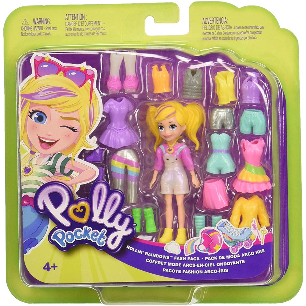 Polly Pocket Parque Divertido do Arco-Íris - Conjunto Fadas Polly - 15  Acessórios em Promoção na Americanas