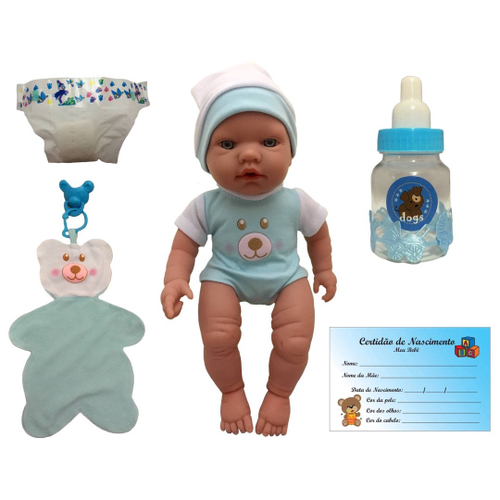 Boneco Bebe Bebezinho Real Menino Reborn Faz Xixi - Roma com o