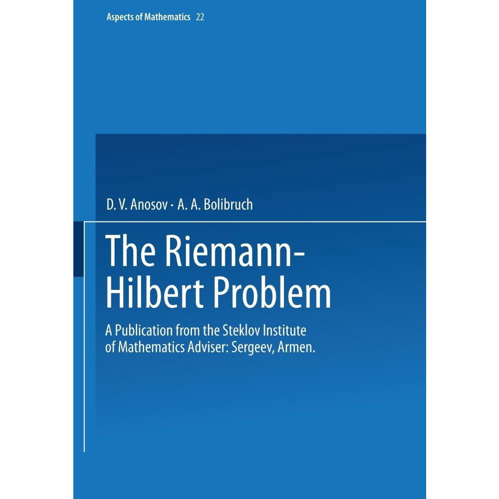 The RiemannHilbert Problem no Shoptime