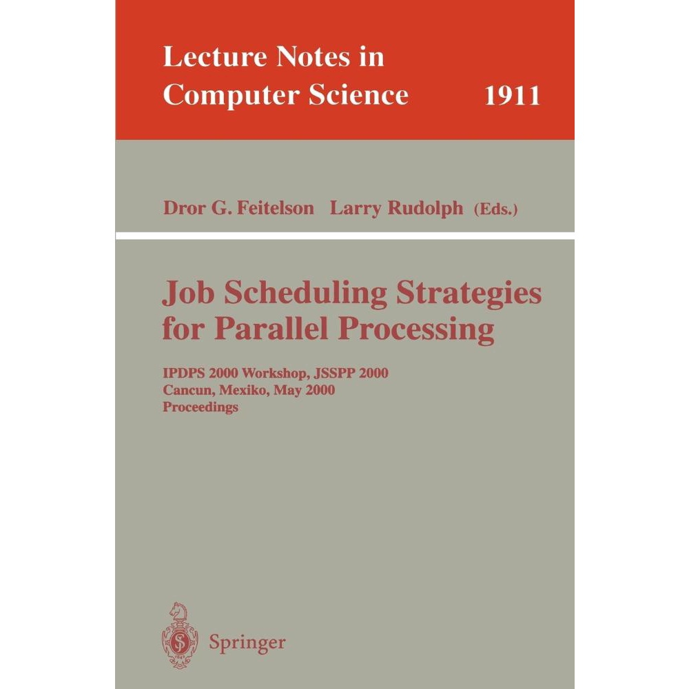 Job Scheduling Strategies for Parallel Processing no Shoptime