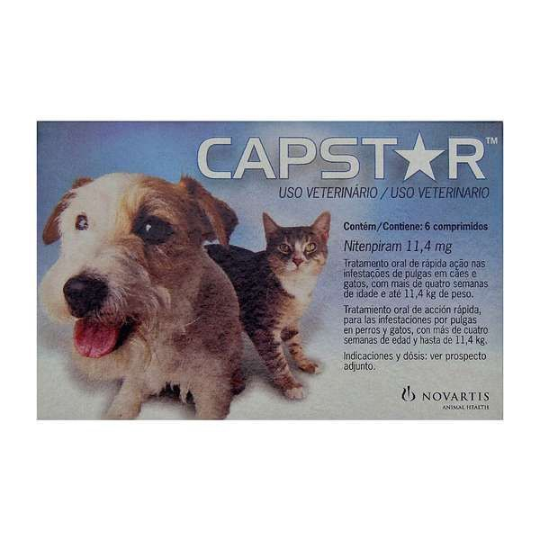 Antipulgas Novartis Capstar 11 mg Para Cães e Gatos Até 11 Kg 6