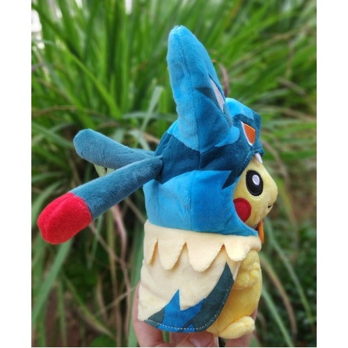 Lucario Mega Evolução Pokémon Pelúcia 26cm Pronta Entrega