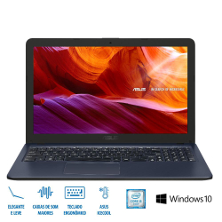 Notebook asus VivoBook X543UA-DM3456T Intel Core i5 6200U 8GB 256GB ssd W10 15,6 Cinza Escuro Menor preço em Notebook asus VivoBook X543UA-DM3456T Intel Core i5 6200U 8GB 256GB ssd W10 15,6 Cinza Escuro