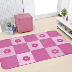 Tapete Passadeira Pelúcia p/ Quarto Menina Margaridas Premium Antiderrapante - Pink Menor preço em Tapete Passadeira Pelúcia p/ Quarto Menina Margaridas Premium Antiderrapante - Pink