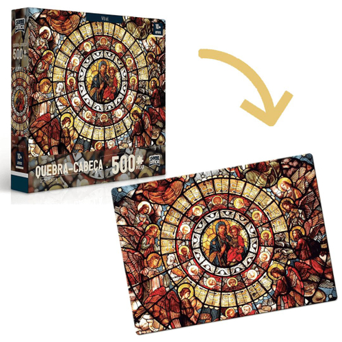 Puzzle Quebra Cabeça 500 Peças Arte Sacra Toyster Original