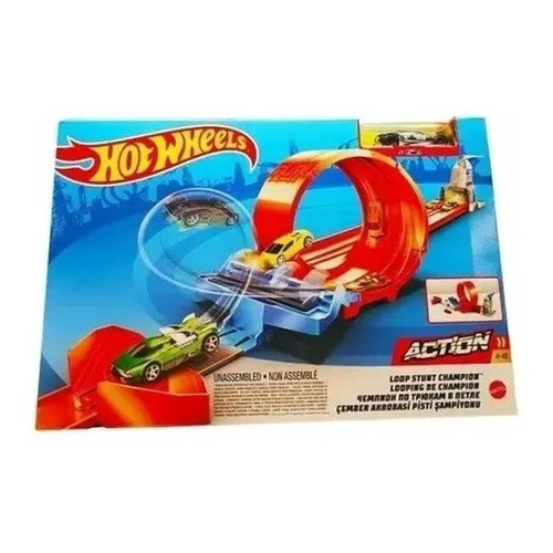 PISTA HOT WHEELS CAMPEONATO DE LOOPING - MATTEL ORIGINAL - PopCasa - Tudo  para seu lar