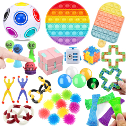 32 peças fidget brinquedos anti stress conjunto de brinquedos para crianças Menor preço em 32 peças fidget brinquedos anti stress conjunto de brinquedos para crianças