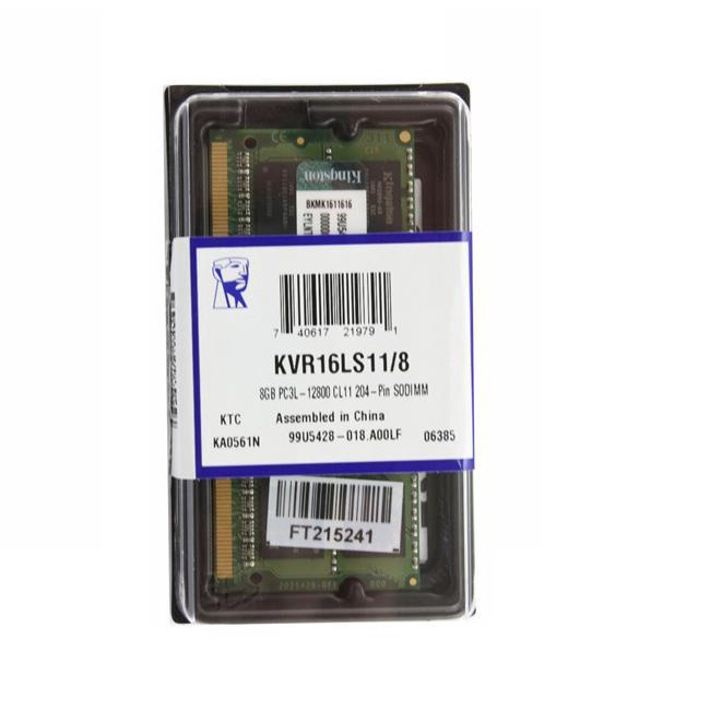 Memória Notebook Kingston 8Gb 1600Mhz Ddr3 Cl11 -Kvr16Ls11/8 Em ...