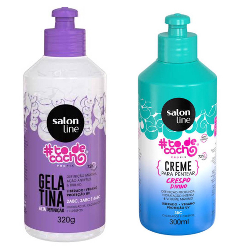 Creme Pentear Cabelo Crespo Gelatina Fixadora Salon Line Em Promocao Ofertas Na Americanas