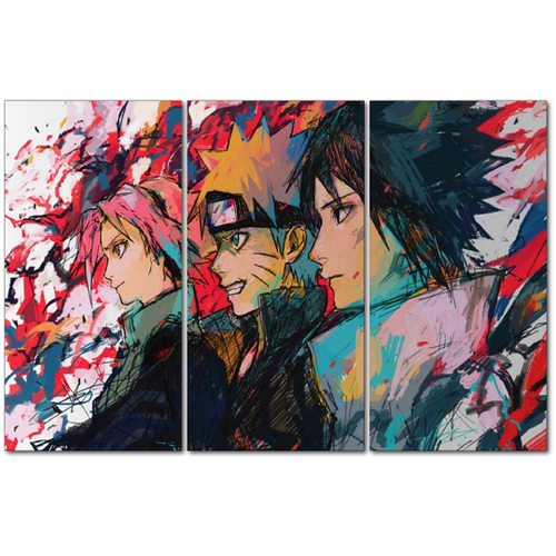 Quadro Decorativo Naruto Anime Olhos Desenho Otaku na Americanas