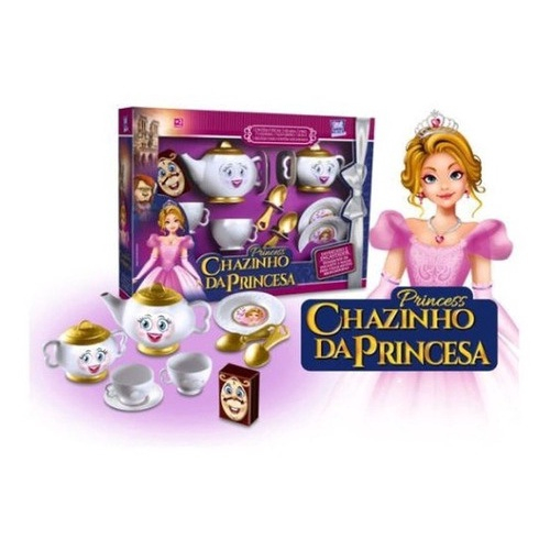 Jogo De Cha Barbie Princesa Xícara Bule Chazinho Infantil Presente