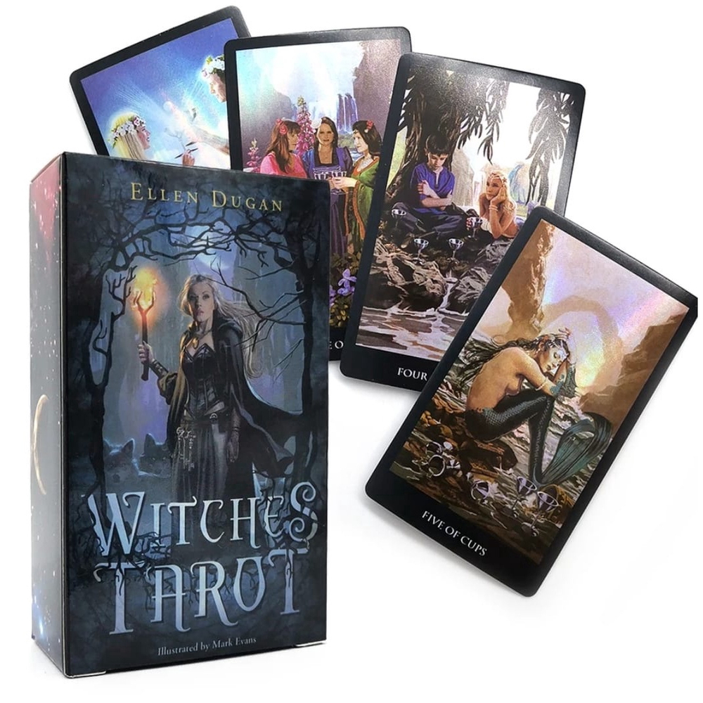 Compra online de Everyday Witch Tarot, jogos de baralho de 78 cartas