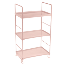 Rack de prateleira ajustável de metal pesado de 3 camadas, banheiro, cozinha, armazenamento, organizador, carrinho de prateleira cor de rosa 3 tier Menor preço em Rack de prateleira ajustável de metal pesado de 3 camadas, banheiro, cozinha, armazenamento, organizador, carrinho de prateleira cor de rosa 3 tier
