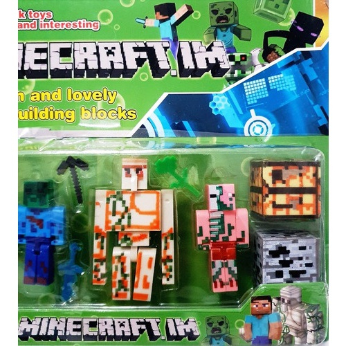 Kit Bonecos Minecraft C/ Dragão em Promoção na Americanas