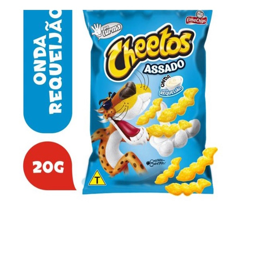 Biscoitos Salgadinhos Elma Chips cheetos requeijão Caixa C/ 15un