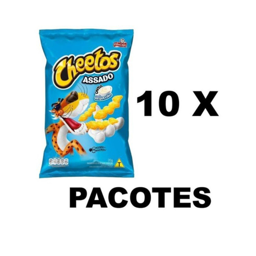 Salgadinho Cheetos requeijao onda 20g - Elma Chips- Caixa c/ 10 un