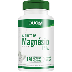 Cloreto de Magnésio - 120 Cápsulas 580mg - Duom é boa?