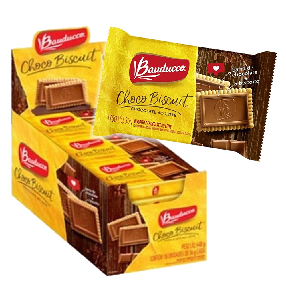 Choco Biscuit ao Leite 18 un. X 36 gr. Bauducco em Promoção | Ofertas ...