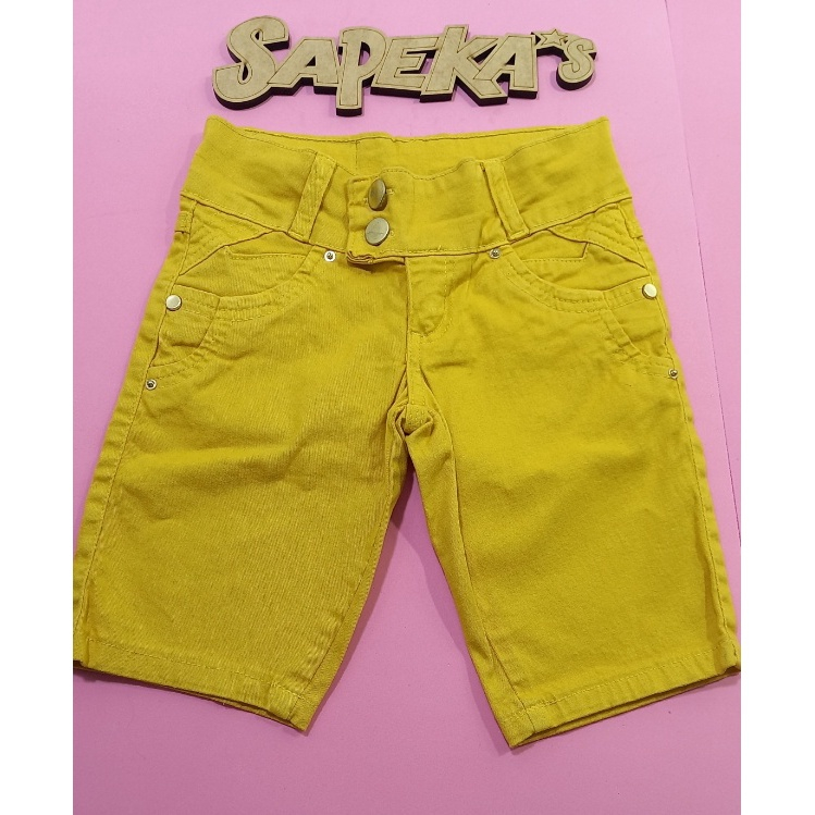 Bermuda Jeans colorida Infantil Menina 10 em Promo o na Americanas