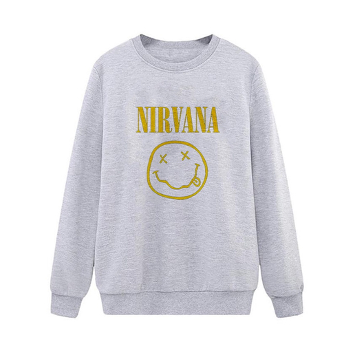 nirvana smiley face moletom com capuz