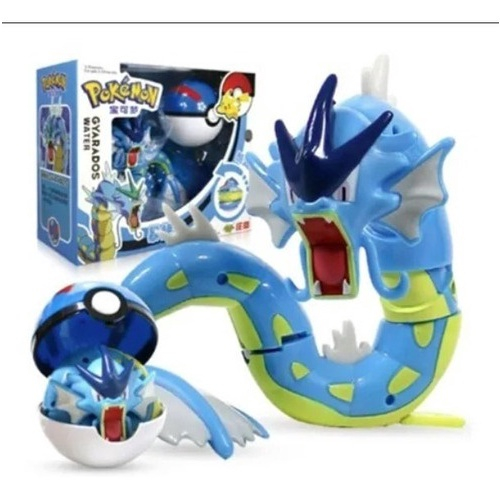 Brinquedo Pokemon Gyarados Dentro Da Pokebola Tamanho Real em