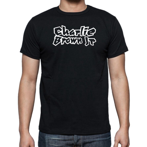 Camiseta Boxy em Meia Malha com Estampa Frente e Costas Charlie Brown Jr  Preto