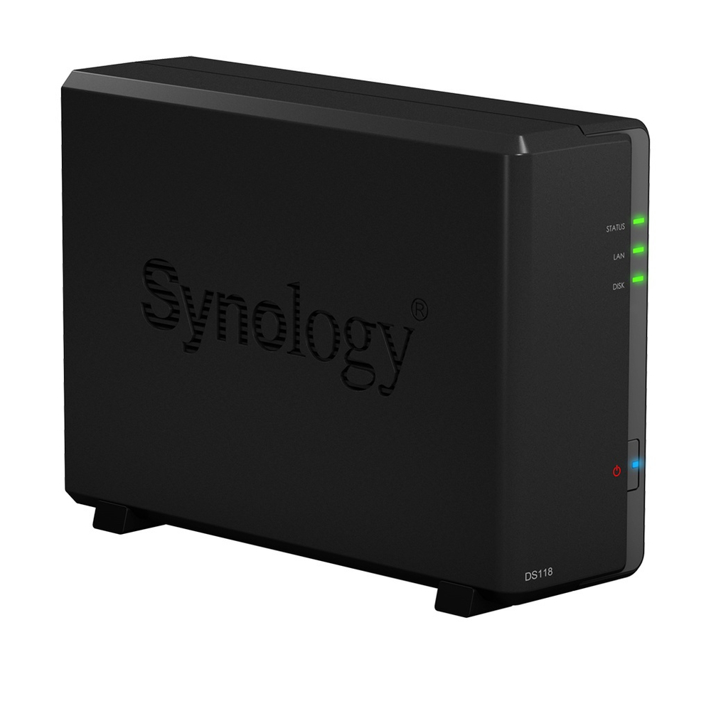 Synology DiskStation DS118 Mini Desktop NAS Server, Realtek RTD1296 Quadcore 1gb Ddr4 Synology Sdram 1tb Ssd Synology Dsm Software