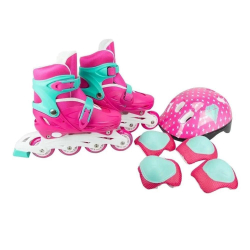 Patins Infantil Rosa Inline com Kit Proteção 34 a 37 Unitoys é boa?