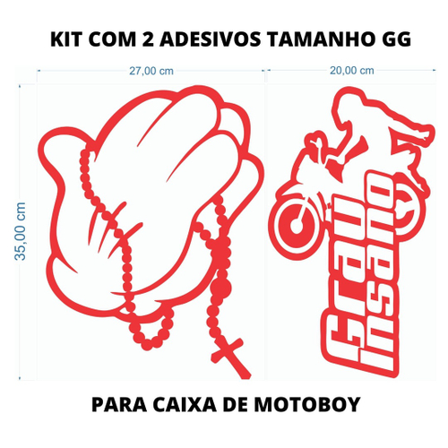 Adesivo Grau Insano e mickey terço gg com 35cm caixa motoboy em Promoção na  Americanas