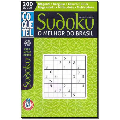 Sudoku 5 Volumes + 1,3 Mil Jogos Coquetel Fácil Médio em Promoção na  Americanas