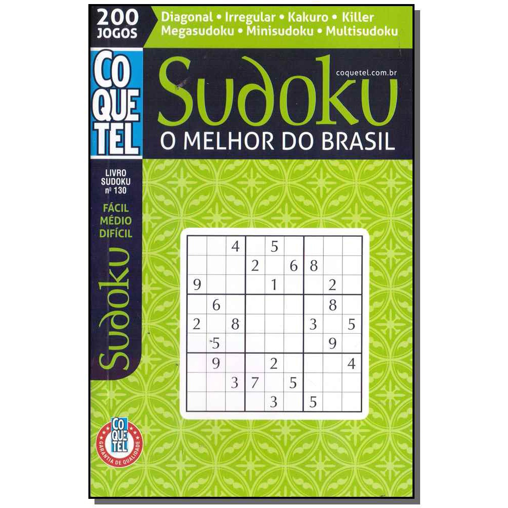 Coquetel - sudoku - facil/medio/dificil - LV.130 em Promoção na Americanas