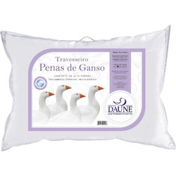Travesseiro 100% Penas de Ganso 50x70cm Daune Tecido 233 Fios é boa?