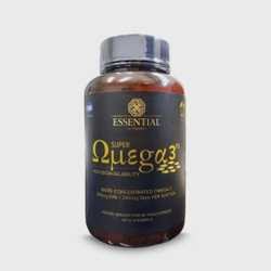 Super Ômega 3 tg 1000mg 180 Cápsulas Essential Menor preço em Super Ômega 3 tg 1000mg 180 Cápsulas Essential