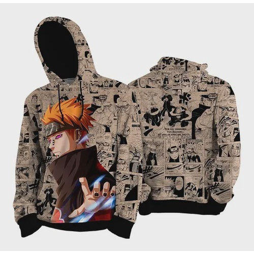 Blusa/Moletom Unissex Canguru Símbolo Gaara Naruto