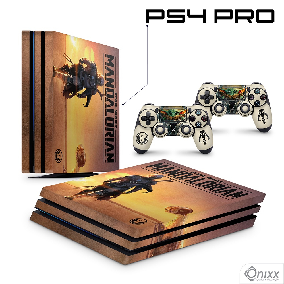 Skin PS4 PRO Adesiva Mandalorian