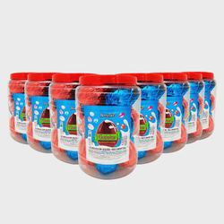 Menor preço em Ovo de Páscoa Chocolate ao Leite 30gr / Caixa c/8 Potes de 18 Unds Borússia Chocolates