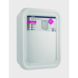 Armario basico banheiro toalete plastico branco fechado PR5055-2 atlas Menor preço em Armario basico banheiro toalete plastico branco fechado PR5055-2 atlas
