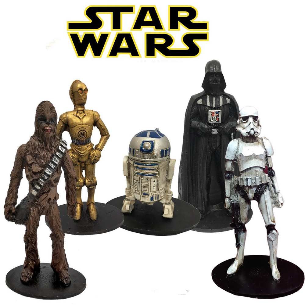 Mini Personagens Decorativos Star Wars C/17 Unidades em Promoção na  Americanas