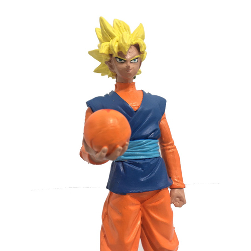 Boneco Articulado Goku Super Saiyajin 3 - Action Figure Dragon Ball Z com 1  Esfera do Dragão