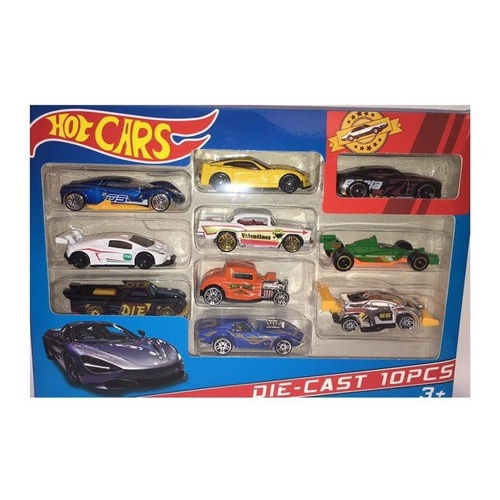 5 Carrinho De Ferro Hot Cars Estilo Hot Wheels Miniaturas em Promoção na  Americanas