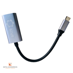 Conversor Adaptador Usb Type-C Para Hdmi 4k Thunderbolt 3 Aço Notebook Macbook Celular Menor preço em Conversor Adaptador Usb Type-C Para Hdmi 4k Thunderbolt 3 Aço Notebook Macbook Celular