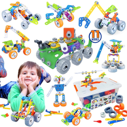 Gxi stem Brinquedos Blocos de Construção para Crianças 175 Pcs Kit de Engenharia de Brinquedos de Construção - Conjunto educacional de construção para meninos e meninas de 3 a 12 anos Menor preço em Gxi stem Brinquedos Blocos de Construção para Crianças 175 Pcs Kit de Engenharia de Brinquedos de Construção - Conjunto educacional de construção para meninos e meninas de 3 a 12 anos