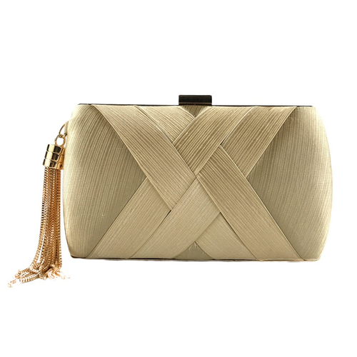 gold evening bolsa wedding