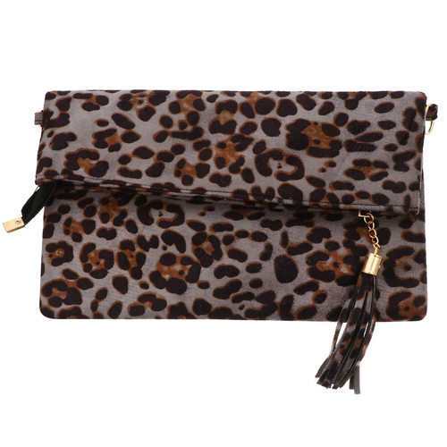 leopard print belt bolsa