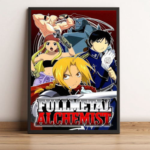 Quadro Decorativo A4 Anime Fullmetal Alchemist