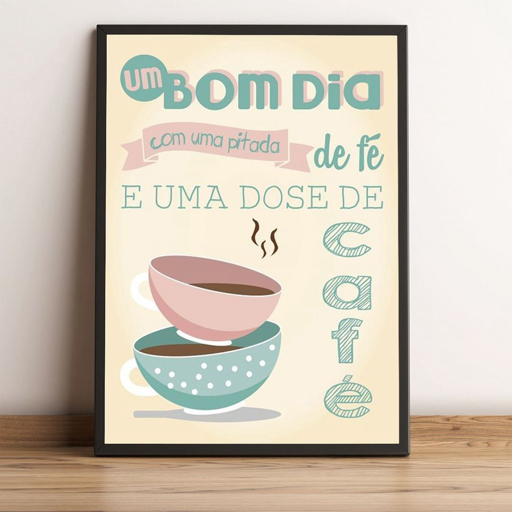 Quadro decorativo Frase De Bom Dia decoração em Promoção na Americanas Quadro decorativo Frase De Bom Dia decoração em Promoção na Americanas