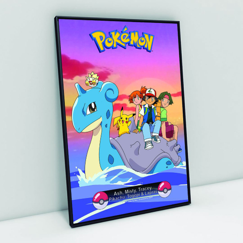 Quadro Arte Todos Os Pokemons Poster Moldurado em Promoção na Americanas