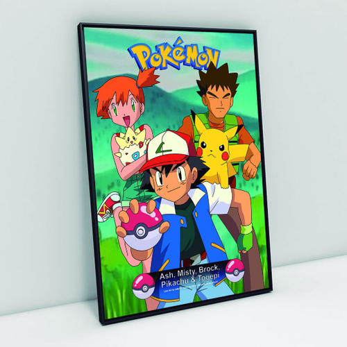 Pokemon - Pikachu Poster Emoldurado, Quadro em